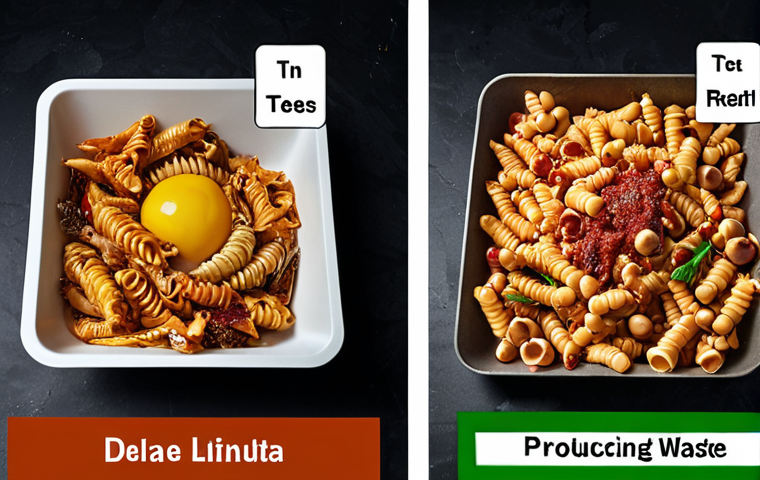 Okay, here are two image prompt suggestions in English based on the provided Italian text about reducing food waste, tailored for an Italian audience: